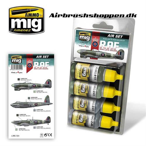 A.MIG 7214 Late WWII RAF Aircraft colors 4x17 ml
